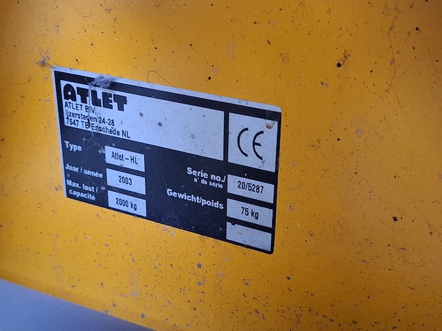 Palletwagen , atlet, hl, 2003 - afbeelding 3 van  4