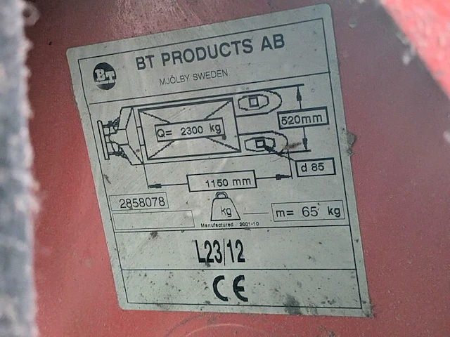 Palletwagen bt, l23/12 - afbeelding 5 van  6