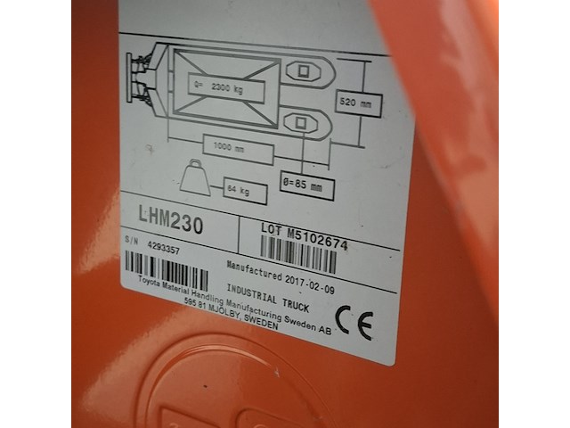Palletwagen, bt-lifter, lhm230, 2017 - afbeelding 5 van  7
