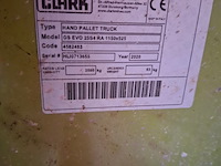 Palletwagen clark, max 2500 kilo, bouwjaar 2020 - afbeelding 4 van  5