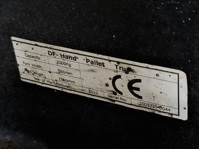 Palletwagen, df hand, 2010 - afbeelding 3 van  6