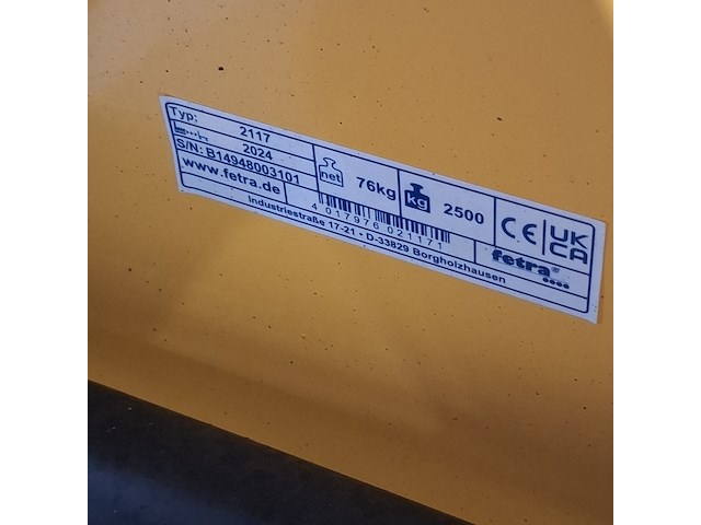 Palletwagen, fetra, 2117, 2024 - afbeelding 9 van  10