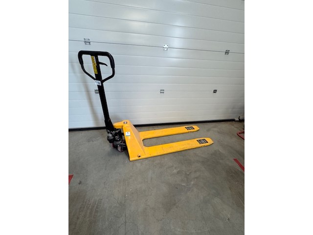 Palletwagen, geel, inrijhoogte 35mm, extra laag - afbeelding 1 van  5