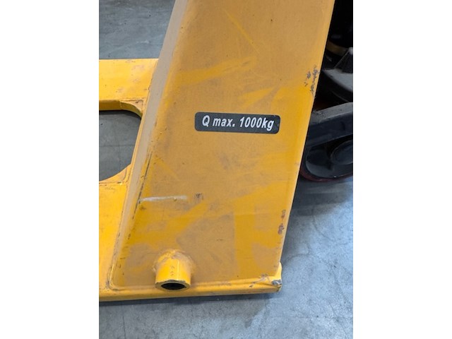 Palletwagen, geel, inrijhoogte 35mm, extra laag - afbeelding 5 van  5