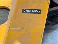 Palletwagen, geel, inrijhoogte 35mm, extra laag - afbeelding 5 van  5