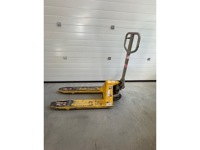 Palletwagen, irion, geel, korte lepels - afbeelding 1 van  5