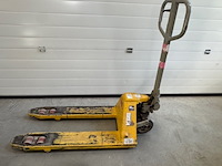 Palletwagen, irion, geel, korte lepels - afbeelding 1 van  5