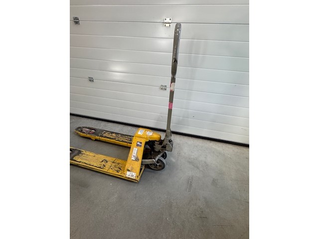 Palletwagen, irion, geel, korte lepels - afbeelding 2 van  5