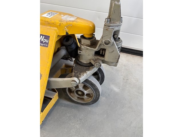 Palletwagen, irion, geel, korte lepels - afbeelding 3 van  5