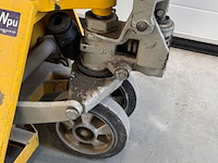 Palletwagen, irion, geel, korte lepels - afbeelding 3 van  5