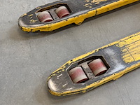 Palletwagen, irion, geel, korte lepels - afbeelding 4 van  5