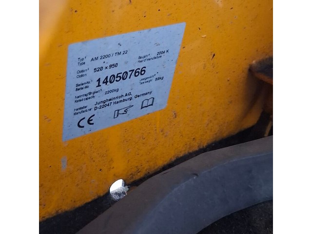 Palletwagen, jungheinrich, am 2200 / tm, 2004 - afbeelding 6 van  9