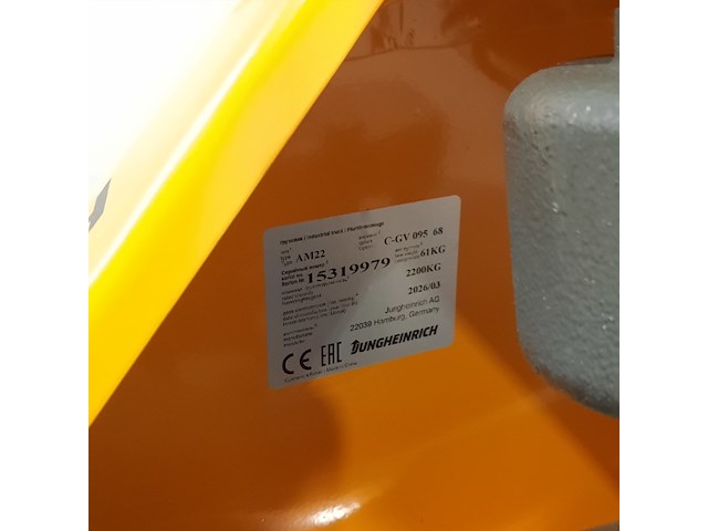 Palletwagen, jungheinrich, am22, 2026 - afbeelding 8 van  8
