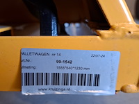 Palletwagen kruizinga, max 2500 kilo, bouwjaar 2024 - afbeelding 4 van  5