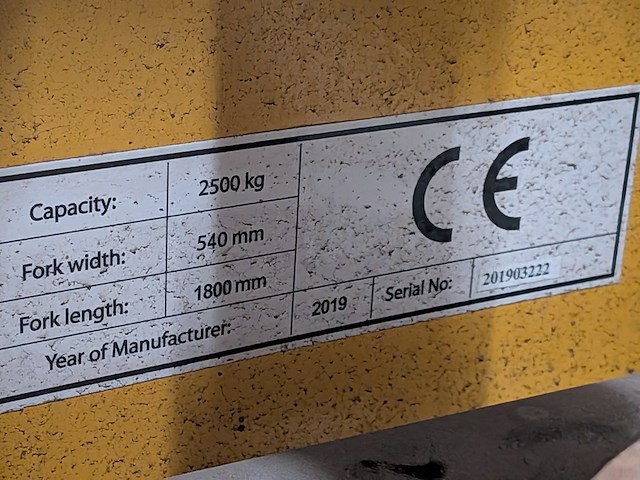 Palletwagen, max 2500 kilo bouwjaar 2019 - afbeelding 5 van  8