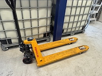 Palletwagen met weeginrichting papro, hp-ese20, geel - afbeelding 1 van  5