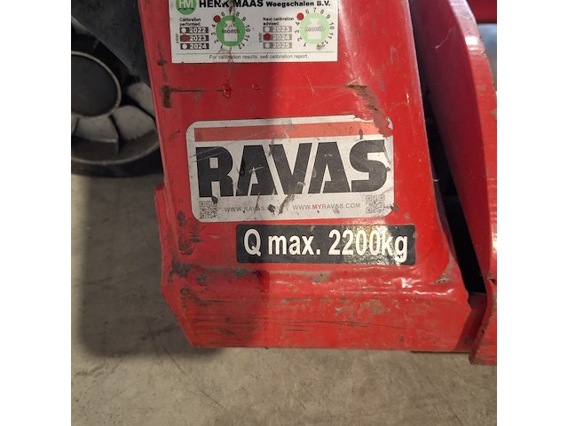 Palletwagen met weegschaal | 2200 kg, ravas, 6100, 2015 - afbeelding 4 van  12