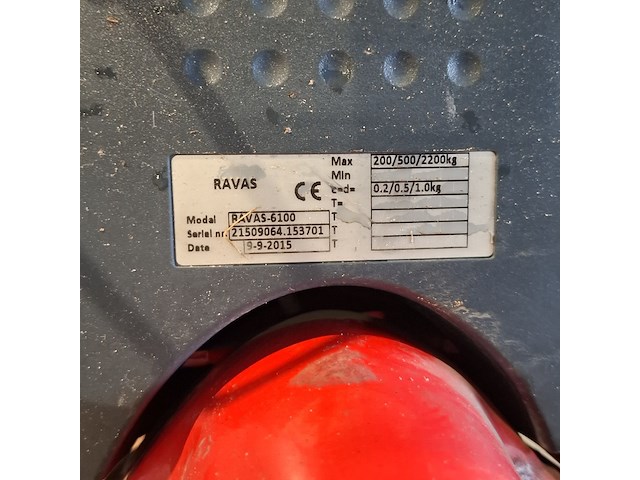 Palletwagen met weegschaal | 2200 kg, ravas, 6100, 2015 - afbeelding 10 van  12