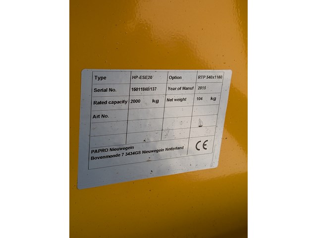 Palletwagen met weegschaal, papro, hp-ese20, 2015 - afbeelding 8 van  10