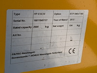 Palletwagen met weegschaal, papro, hp-ese20, 2015 - afbeelding 8 van  10