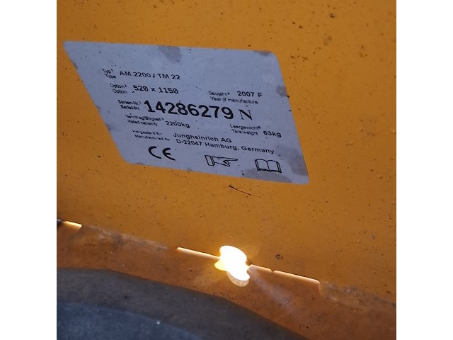 Palletwagen, o.a jungheinrich, hpt, o.a am2200 - afbeelding 16 van  17