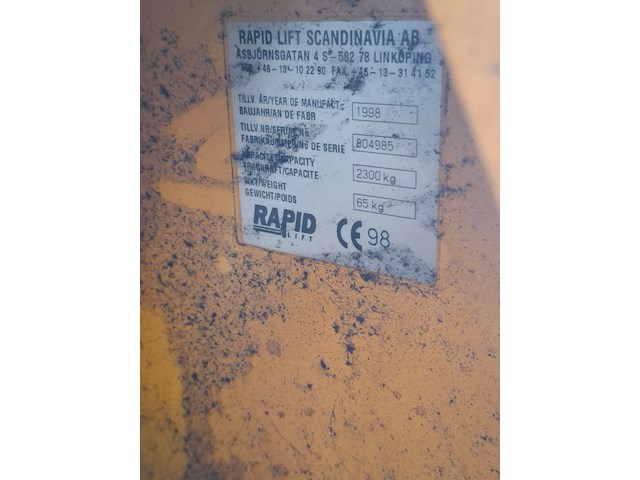 Palletwagen rapid, bouwjaar 1998 - afbeelding 4 van  5