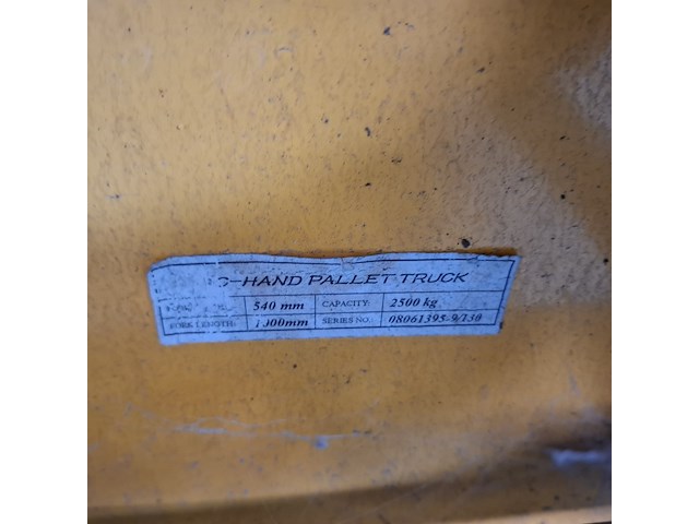 Palletwagen solanic, max 2500 kilo - afbeelding 3 van  4