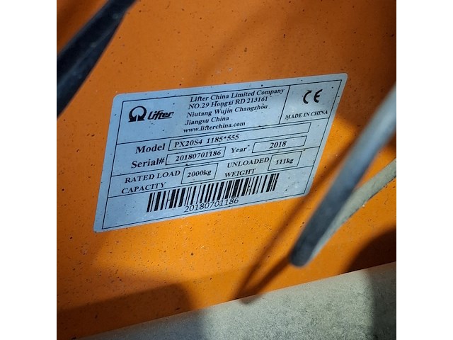 Palletwagen wegend 2,0t, pramac, px20, 2018 - afbeelding 8 van  8