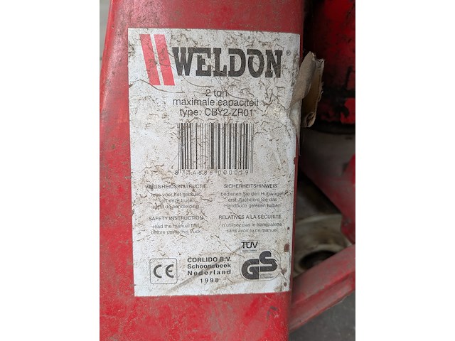 Palletwagen weldon, cby2-zr01 - afbeelding 6 van  7