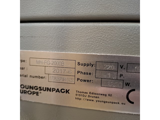 Palletwikkelaar de witt, youngsunpack, wp 2, mh-fg-2000b, bouwjaar 2017 - afbeelding 7 van  11