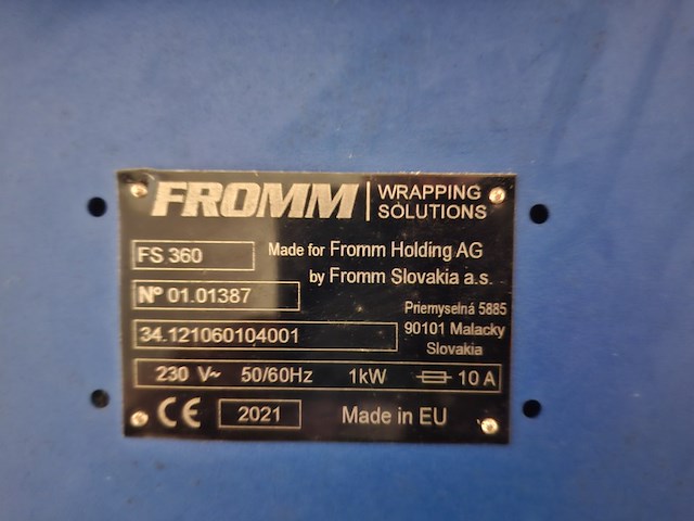 Palletwikkelaar fromm, fs360, bouwjaar 2021 - afbeelding 4 van  9