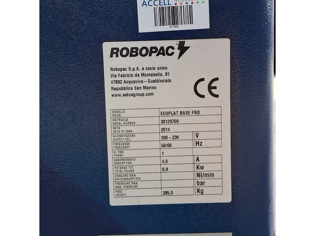 Palletwikkelaar, robopac, ecoplat base fro, 2014 - afbeelding 8 van  17