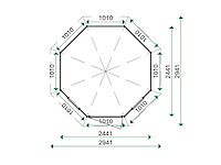 Palm - tuinhuis bouwpakket (nieuw lugarde) - afbeelding 3 van  5