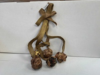 Palm boost gold brush decoratieve hanger (96x) - afbeelding 1 van  6