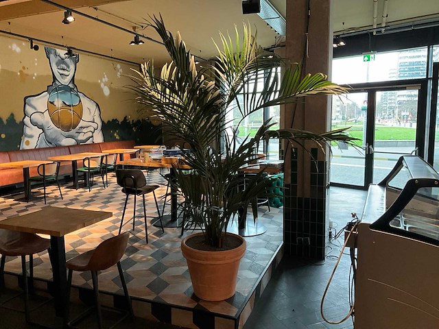 Palm kunstplant met pot - afbeelding 3 van  3