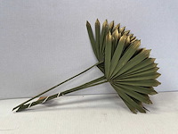 Palm sun green / gold decoratief palmblad (288x) - afbeelding 1 van  1