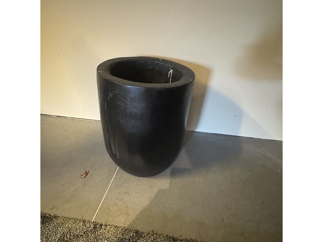 Palmboom pot, zwart - afbeelding 1 van  3