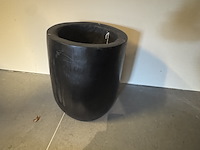 Palmboom pot, zwart - afbeelding 1 van  3