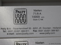 Palty nieten 71/8 a - 6 dozen á 10000 stuks - afbeelding 2 van  2