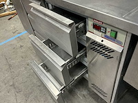 Palux - kto73116p - koelwerkbank met spoelbak 386x80x95 cm - afbeelding 2 van  6