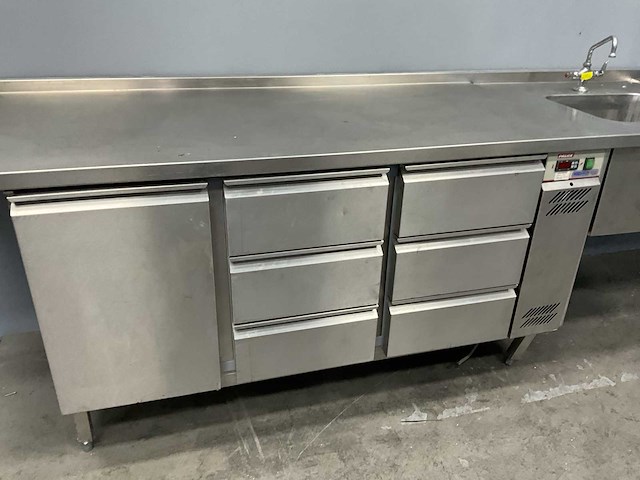 Palux kto73116p koelwerkbank met spoelbak - afbeelding 8 van  12