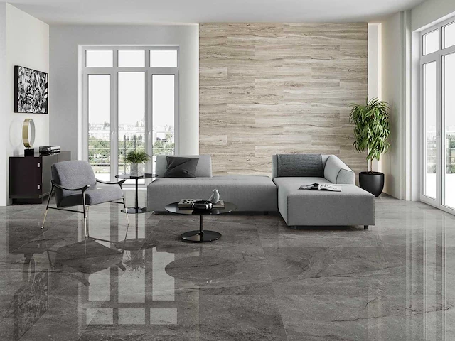 Pamesa well ash gepolijst vloertegel 60x60 cm 15,12 m² - afbeelding 2 van  3