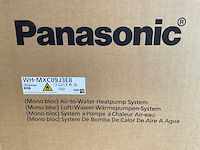Panasonic - aquarea j wh-mxc09j3e8 - monobloc warmtepomp 9kw - afbeelding 9 van  11