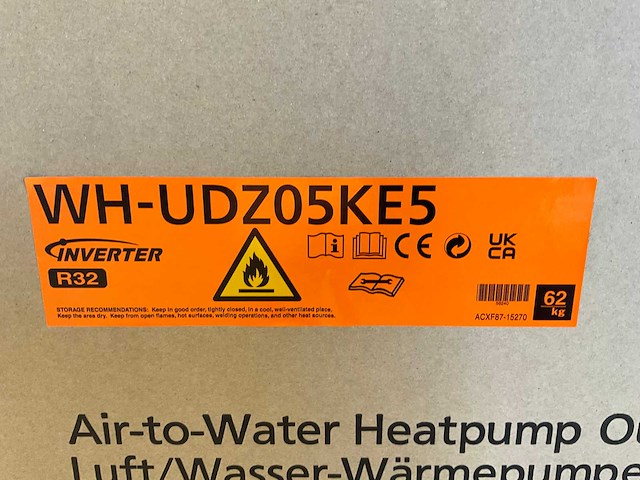 Panasonic - aquarea k wh-udz05ke5 - bi-bloc warmtepomp buitenunit 5kw - afbeelding 5 van  12