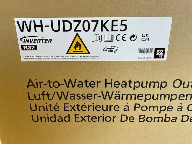 Panasonic - aquarea k wh-udz07ke5 - bi-bloc warmtepomp buitenunit 7kw - afbeelding 4 van  18