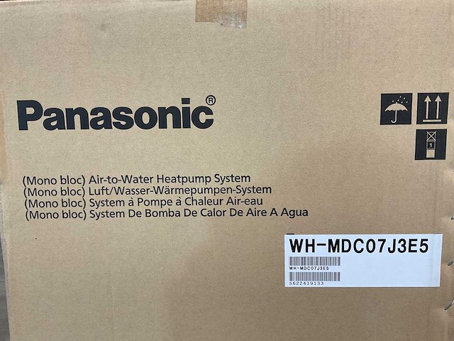 Panasonic - aquarea wh-mdc07j3e5 - lucht-water warmtepomp 7kw - afbeelding 1 van  2