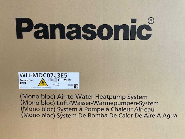 Panasonic - aquarea wh-mdc07j3e5 - lucht-water warmtepomp 7kw - afbeelding 10 van  13