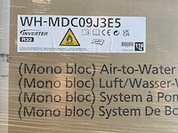 Panasonic - aquarea wh-mdc09j3e5 - lucht-water warmtepomp 9kw - afbeelding 2 van  13