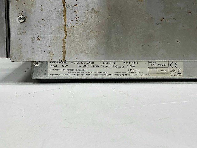 Panasonic - ne-2143-2 - magnetron - afbeelding 3 van  11