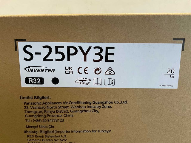 Panasonic - paci nx cassette airco - single-split 2,5kw - afbeelding 7 van  12